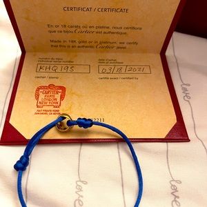 CARTIER
18K Pink Yellow White Gold Trinity Cord Bracelet